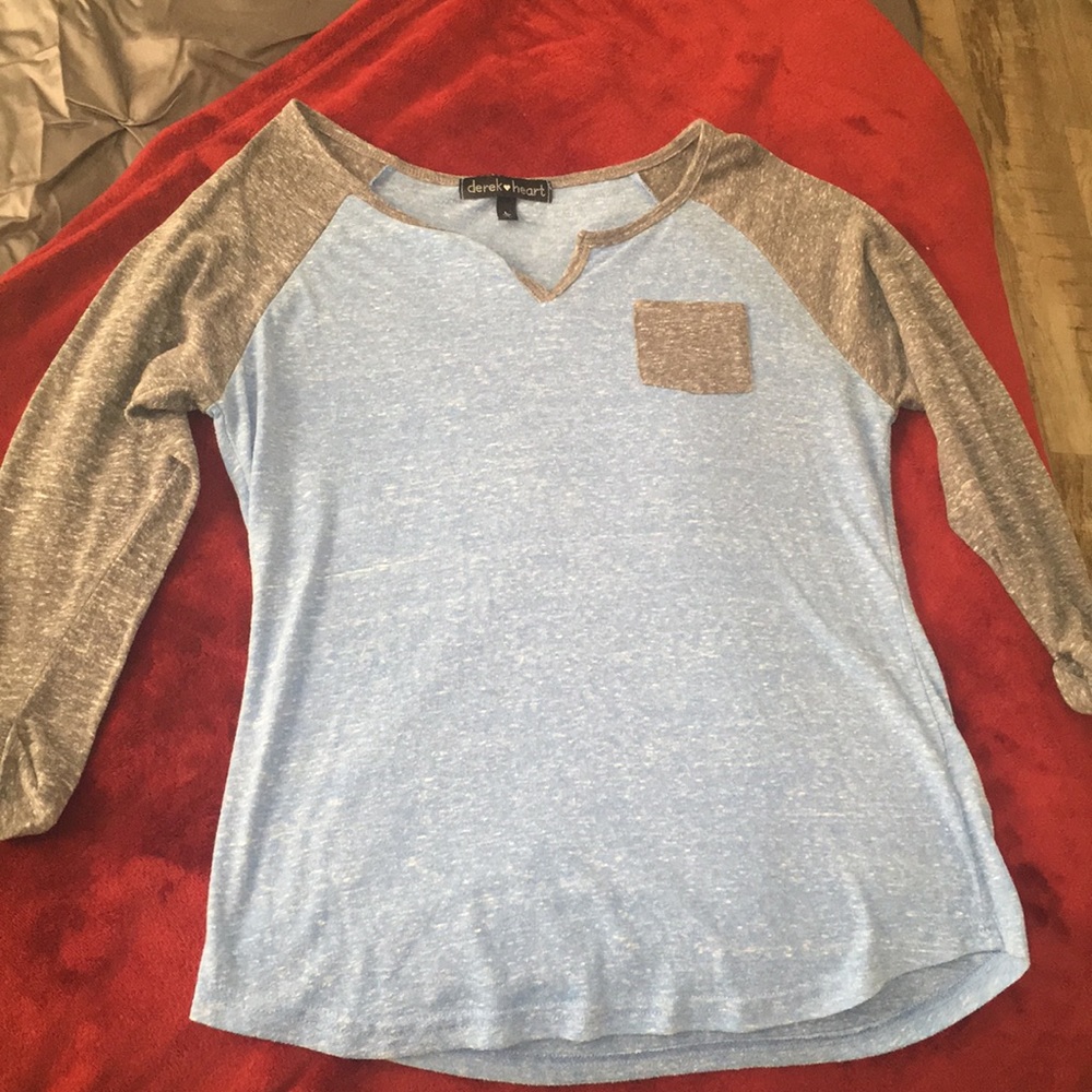 Derek Heart baseball tee